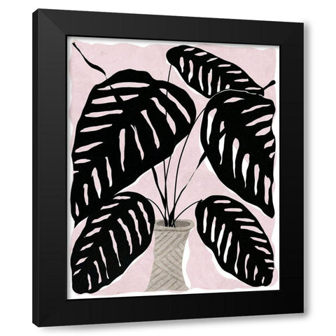 Potted Plant I Black Modern Wood Framed Art Print with Double Matting by Santiago, Daniela
