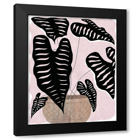 Potted Plant II Black Modern Wood Framed Art Print with Double Matting by Santiago, Daniela