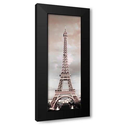 Shimmering Eiffel Black Modern Wood Framed Art Print by Pitamitz, Serigo