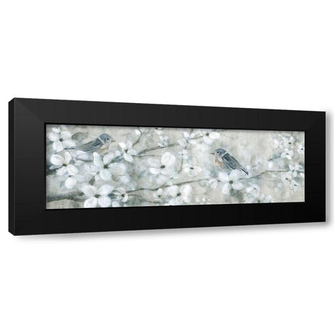 Welcoming Blossoms Black Modern Wood Framed Art Print with Double Matting by Robinson, Carol