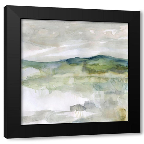 Hillside Study Black Modern Wood Framed Art Print by Robinson, Carol
