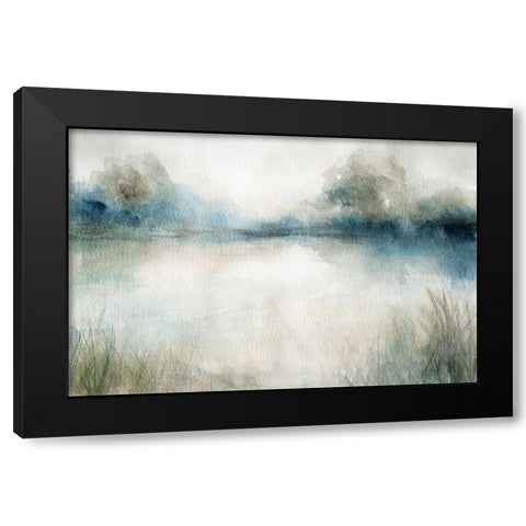 Still Evening Waters I Black Modern Wood Framed Art Print by Robinson, Carol