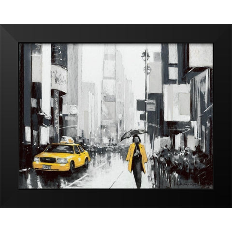 New York City II Black Modern Wood Framed Art Print by Orme, E. Anthony