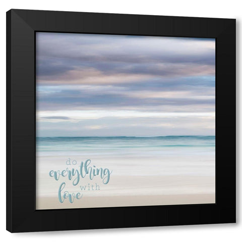 Bavaro Beach I Black Modern Wood Framed Art Print with Double Matting by Bibikow, Walter