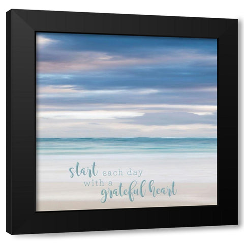 Bavaro Beach II Black Modern Wood Framed Art Print with Double Matting by Bibikow, Walter