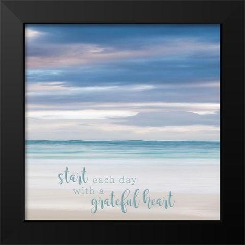 Bavaro Beach II Black Modern Wood Framed Art Print by Bibikow, Walter