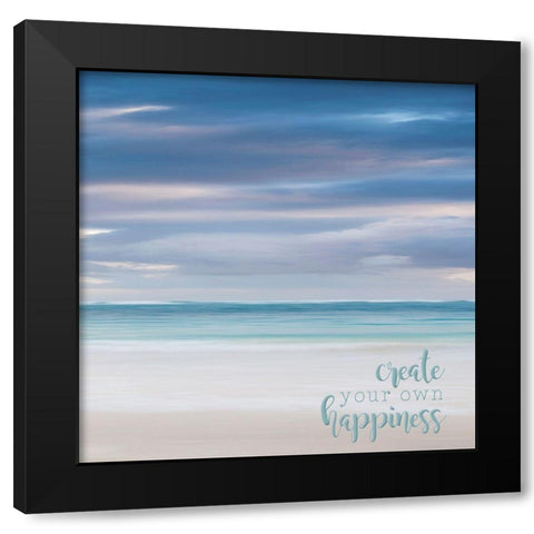 Bavaro Beach III Black Modern Wood Framed Art Print with Double Matting by Bibikow, Walter