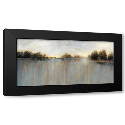 Rain at Dawn Black Modern Wood Framed Art Print with Double Matting by Nan