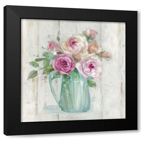 Cottage Sweet Bouquet I Black Modern Wood Framed Art Print with Double Matting by Swatland, Sally