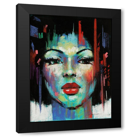 Pop Pastel I Black Modern Wood Framed Art Print with Double Matting by Orme, E. Anthony