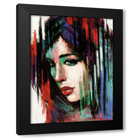 Pop Pastel II Black Modern Wood Framed Art Print with Double Matting by Orme, E. Anthony
