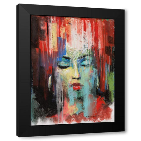 Pop Pastel III Black Modern Wood Framed Art Print with Double Matting by Orme, E. Anthony