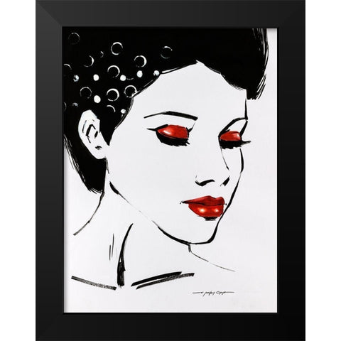 Sketchy Pop II Black Modern Wood Framed Art Print by Orme, E. Anthony
