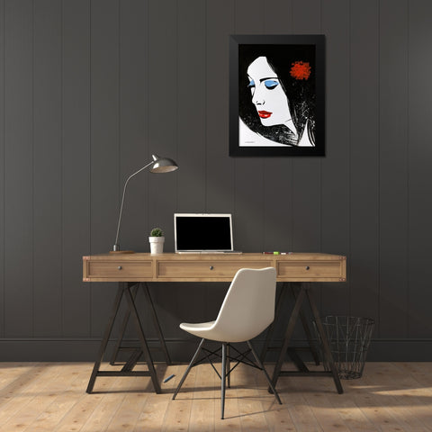Sketchy Pop III Black Modern Wood Framed Art Print by Orme, E. Anthony