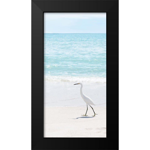 Summer Egret II Black Modern Wood Framed Art Print by Carpentieri, Natalie