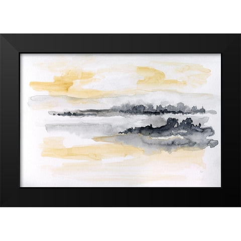 Whispering Wind II Black Modern Wood Framed Art Print by Nan