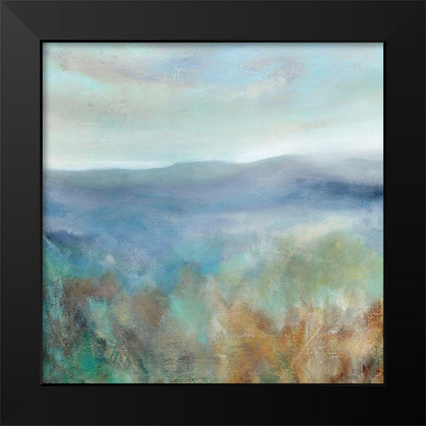 Milk River Ridge Black Modern Wood Framed Art Print by Robinson, Carol