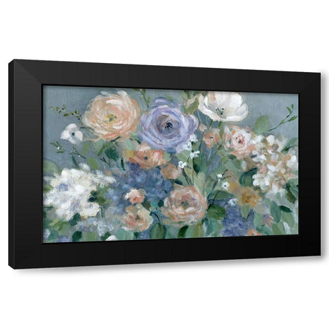 Garden Harmony Black Modern Wood Framed Art Print by Robinson, Carol