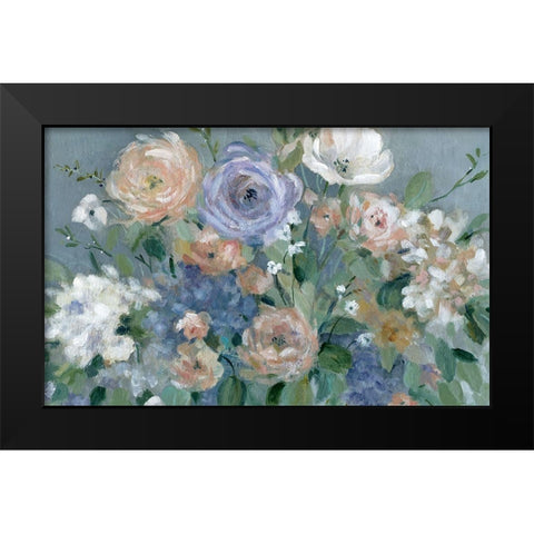 Garden Harmony Black Modern Wood Framed Art Print by Robinson, Carol