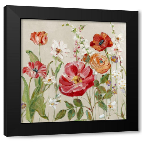 Garden Menagerie II Black Modern Wood Framed Art Print by Swatland, Sally