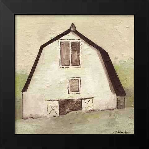 On the Farm II Black Modern Wood Framed Art Print by Combs, Joyce