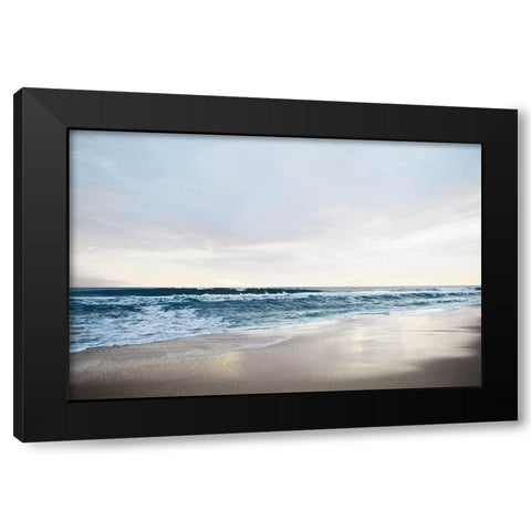 Shimmering Dawn Black Modern Wood Framed Art Print by Carpentieri, Natalie