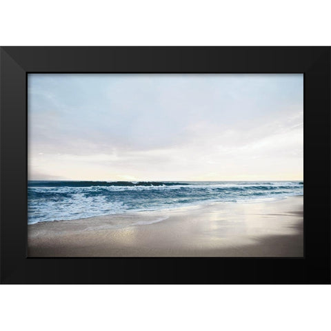 Shimmering Dawn Black Modern Wood Framed Art Print by Carpentieri, Natalie