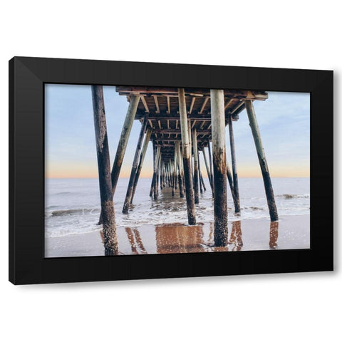 Under the Pier Black Modern Wood Framed Art Print by Carpentieri, Natalie