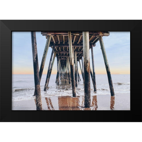 Under the Pier Black Modern Wood Framed Art Print by Carpentieri, Natalie