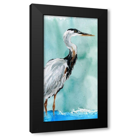 Delray Crane I Black Modern Wood Framed Art Print by Robinson, Carol