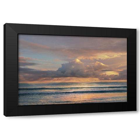 A Morning Meditation Black Modern Wood Framed Art Print with Double Matting by Calascibetta, Mike