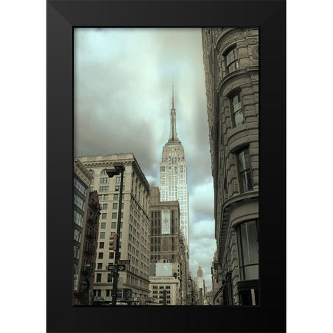 Empire View Black Modern Wood Framed Art Print by Jill, Susan