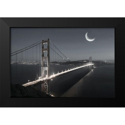 Moonrise Black Modern Wood Framed Art Print by Jaynes, William D.
