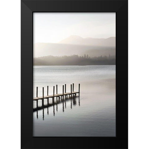 Dusky Dawn Black Modern Wood Framed Art Print by Adams, Peter