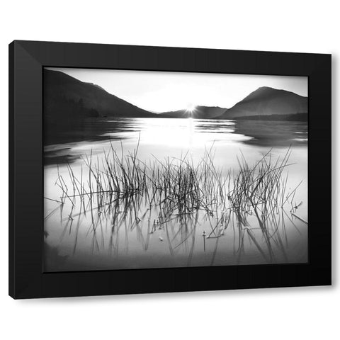 Whisper Lake Black Modern Wood Framed Art Print by Gurche, Charles