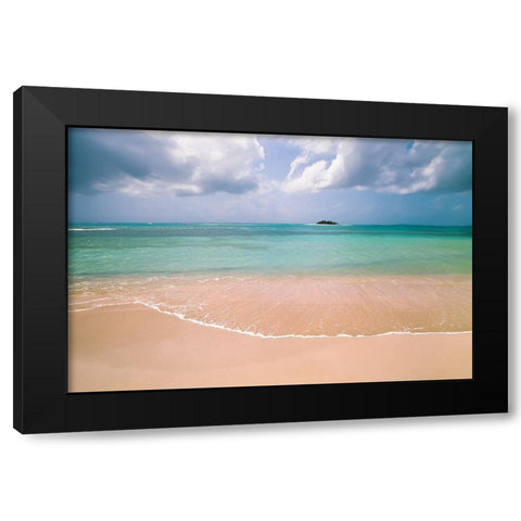 Clear Beach Black Modern Wood Framed Art Print by Foulke, Doug
