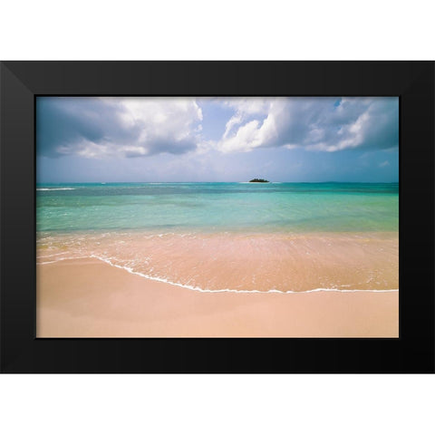 Clear Beach Black Modern Wood Framed Art Print by Foulke, Doug