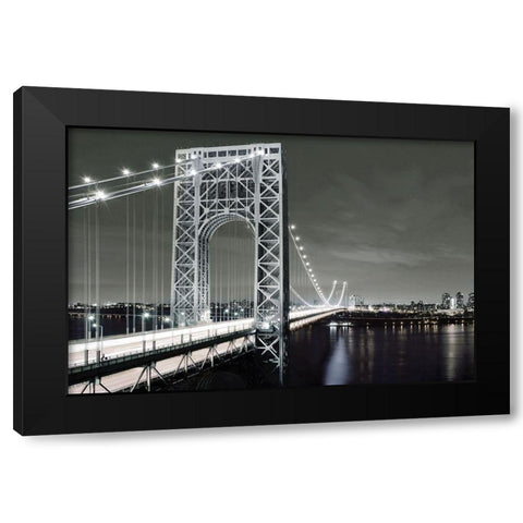 City Lights Black Modern Wood Framed Art Print with Double Matting by Carpentieri, Natalie
