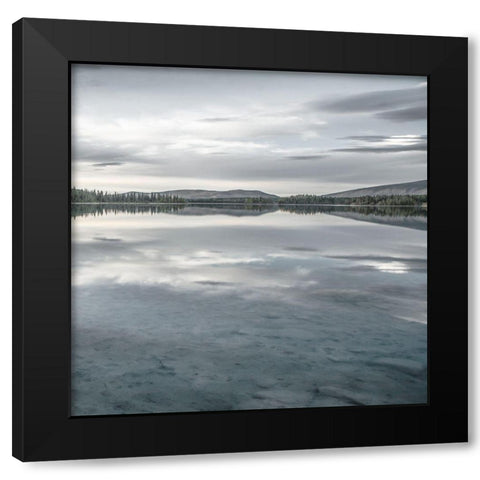 Serene Magic Hour Black Modern Wood Framed Art Print by Qualls, Michael