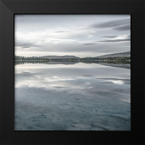 Serene Magic Hour Black Modern Wood Framed Art Print by Qualls, Michael