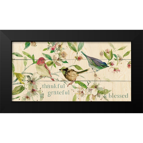 Grateful Black Modern Wood Framed Art Print by Robinson, Carol