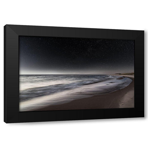 Magic Night Black Modern Wood Framed Art Print with Double Matting by Haney, Chuck