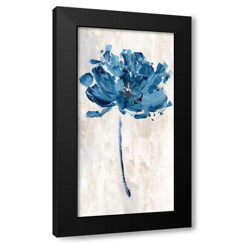 Bluejean Flower I Black Modern Wood Framed Art Print with Double Matting by Craven, Katrina