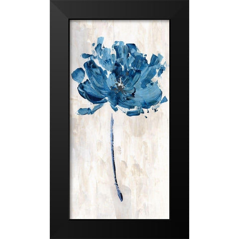 Bluejean Flower I Black Modern Wood Framed Art Print by Craven, Katrina