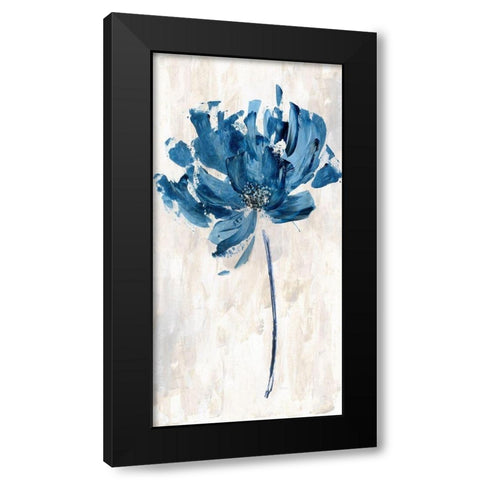 Bluejean Flower II Black Modern Wood Framed Art Print with Double Matting by Craven, Katrina