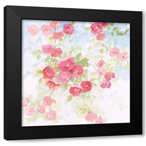 Pink Pleasure I Black Modern Wood Framed Art Print with Double Matting by Nan