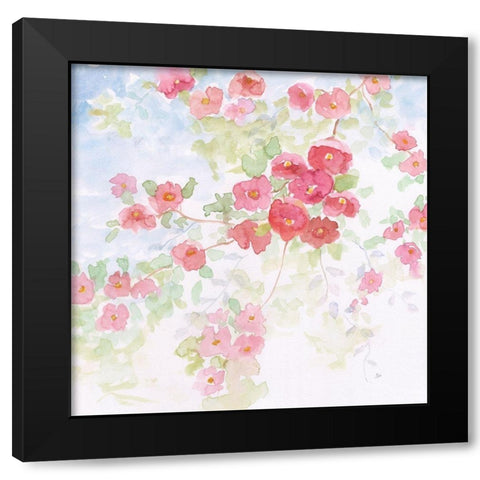 Pink Pleasure II Black Modern Wood Framed Art Print with Double Matting by Nan