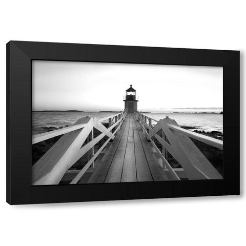 Marshall Point Black Modern Wood Framed Art Print by Tharp, Brenda
