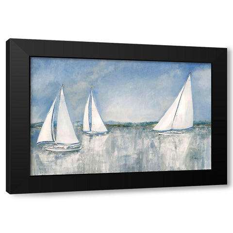 Catching the Breeze Black Modern Wood Framed Art Print with Double Matting by Manning, Ruane