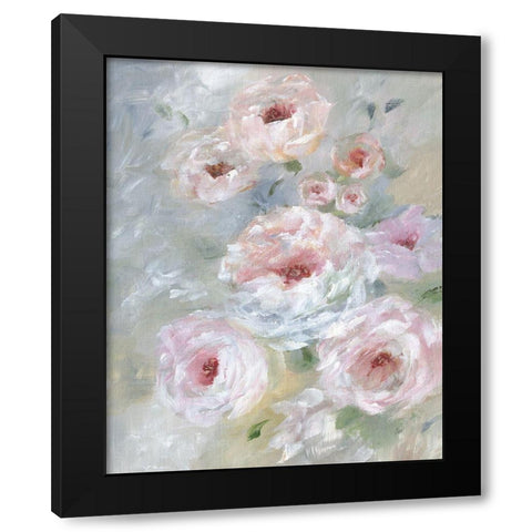 Rush of Blush Black Modern Wood Framed Art Print with Double Matting by Nan